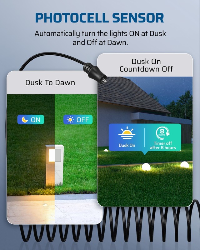 200WLow Voltage Landscape Lighting Transformer,120V AC to 12/14V AC,Weatherproof gallery