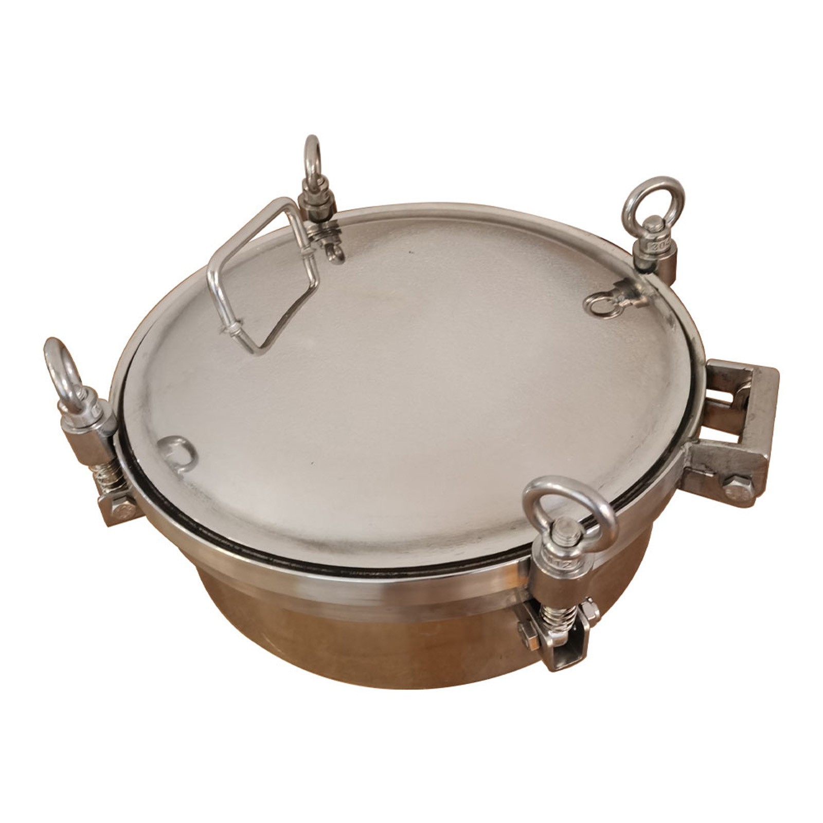 300mm Stainless Steel Pressure Circular Manhole Cover Tank Round Manway Sanitary gallery