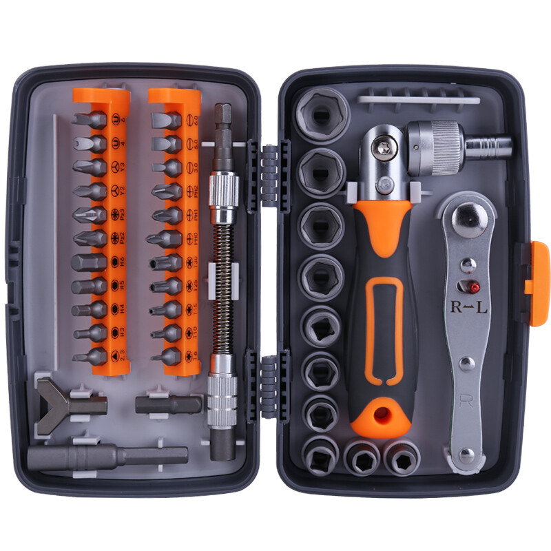 38pcs Socket Ratchet Screwdriver Wrench Repair Tool Kit Mini Mechanics Tools gallery