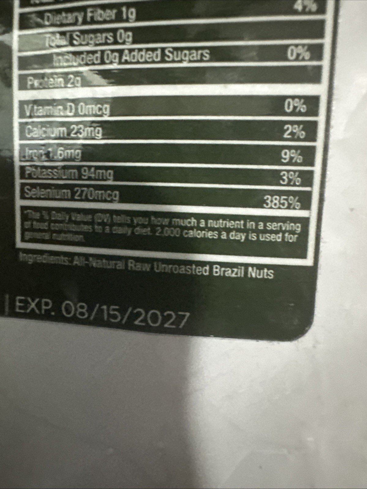 RAW BRAZIL NUTS 1lb Bag Brazil Nuts Unsalted, No Shell, Whole Nuts gallery