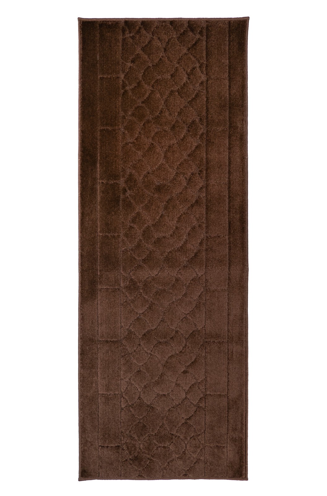 Custom Size Anti-Slip Machine Washable Medium Profile Cut Pile Volley Brown Rug gallery