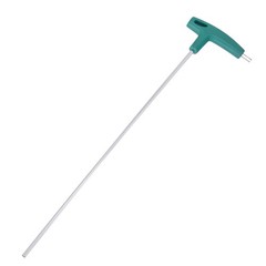 3mm Extra Long Arm T Handle Hex Key Wrench Chrome Finish New