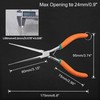 LEONTOOL Long Reach Needle Nose Pliers 7" Thin 17,8 cm 7", Green & Orange gallery