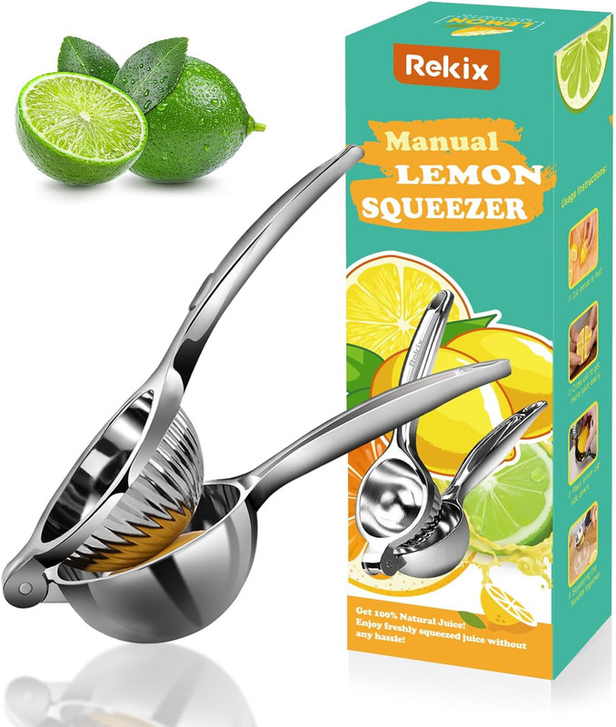Lemon Squeezer, Max Extraction Hand Press Lemon Juicer, Heavy Duty Manual Orange gallery