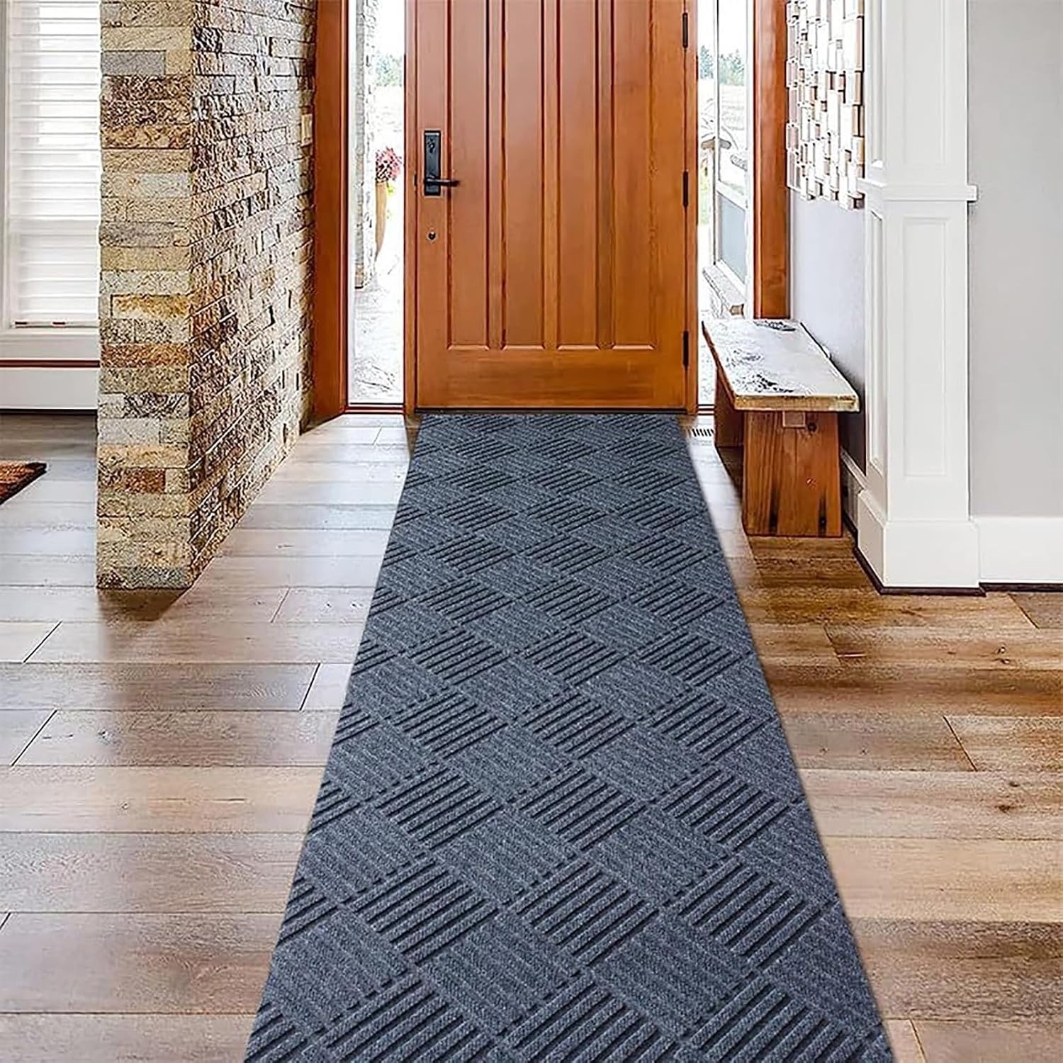 Runner Rug 2x8FT Custom Sizes,Commercial Hallway Runner Rubber Backing Non-Sl... gallery
