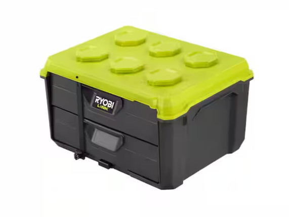 RYOBI LINK STM301 2-Drawer Modular Tool Box Stackable Storage Organizer NEW gallery