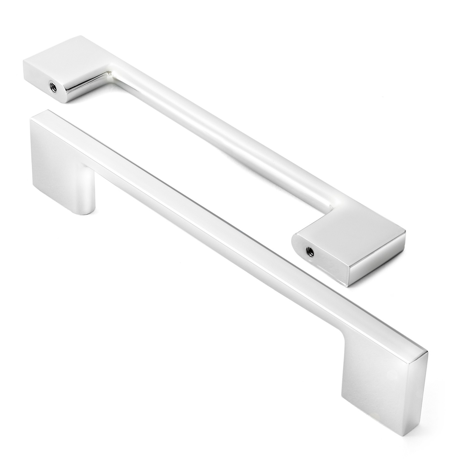 10 Modern 5" Kitchen Cabinet Door Handles Pull Hardware M255 Polished Chrome gallery