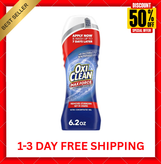 OxiClean Max Force Laundry Stain Remover Gel Stick 6.2 oz gallery
