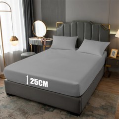 Extra Deep 25cm Full Fitted Sheet Bed Sheets Single Double King Size Pillowcases