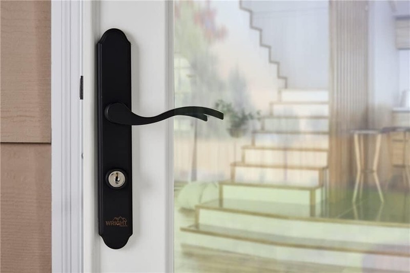 Wright Matte Black Serenade Mortise Storm Patio Door Lock Lever Latch VMT115MB gallery