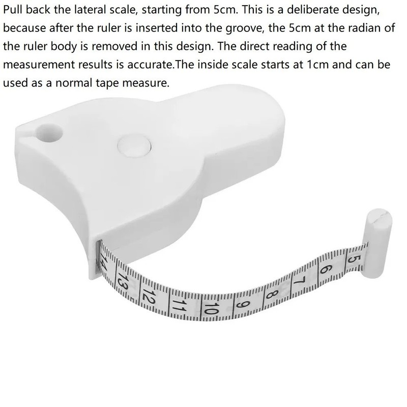 1pc Retractable Tape Automatic Precision Body Measuring for Body Waist Hip Bust gallery