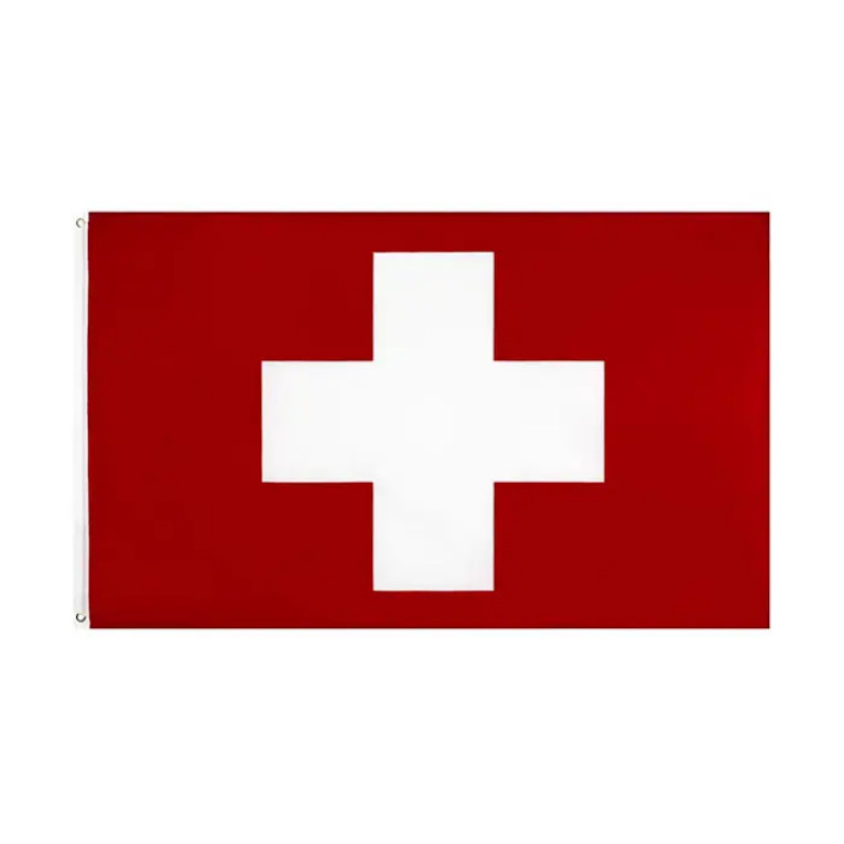 3x5 Switzerland Flag Swiss Polyester Flag 3' x 5' European 100D gallery