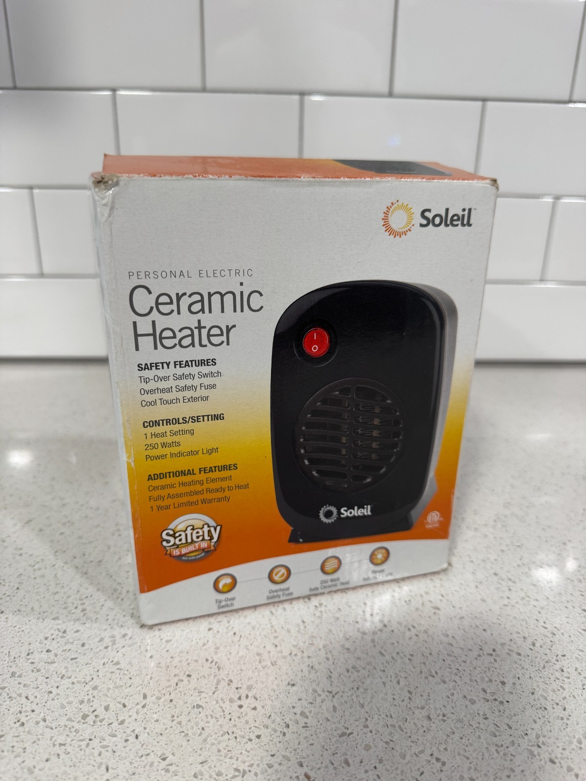 NIP SOLEIL PERSONAL ELECTRIC CERAMIC HEATHER MH-0B - tested, works! *VIDEO* gallery
