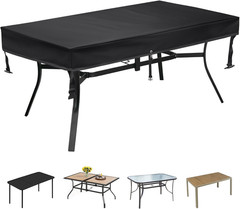 Outdoor Table Cover rectangular (72″ L x 35″ W x 6″ H), Patio Table Cover rectan