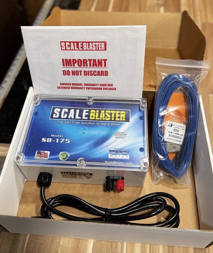 ScaleBlaster SB-175 Salt-Free Solution to Hard Water Open Box Complete gallery
