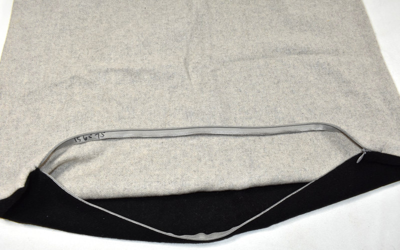 Williams Sonoma SAMPLE Reversible Double Face Cashmere Pillow Cover Black 22x22 gallery