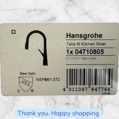 Hansgrohetalis M Pulldown Swivel Kitchen Faucet Steel Optic 2 Function 04710805