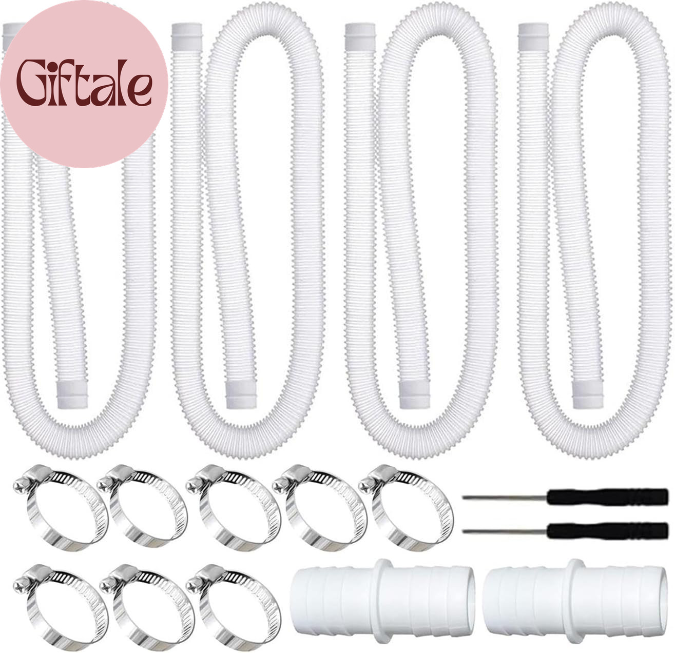 Pool Hoses for above Ground Pools, 4 Pack 1.25 X 59 Inch Pool Filter Pump Hoses, gallery