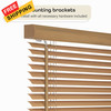 Cordless Light Filtering Mini Blind - 24 Inch Width, 72 24"W x 72"H, Woodtone gallery