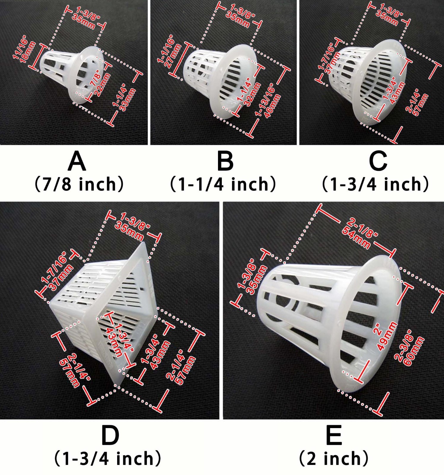 10X Clear White Mesh Pot Net Cup Basket Hydroponic Aeroponic Plant Grow Clone gallery
