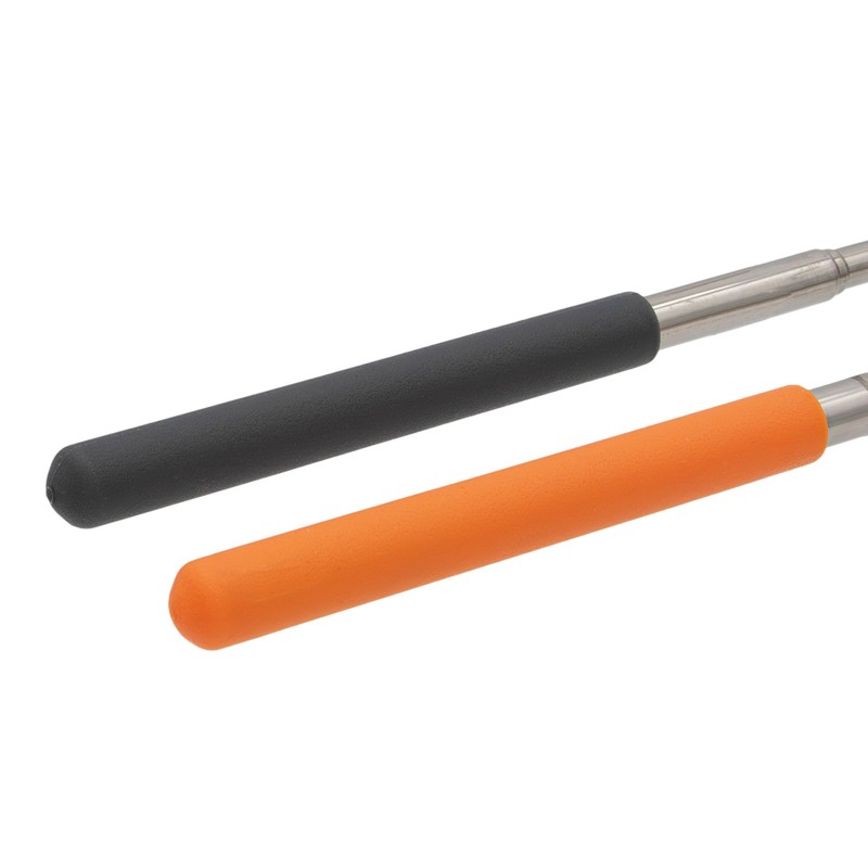 Microfiber Telescopic Duster Adjustable 6"-25" Handle in Grey/Orange, 4 Pack gallery