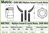 Bulk Qty - Nylon Insert Lock Nuts DIN 985 Steel, Black Oxide M3 M4 M5 M6 M8 M10 gallery