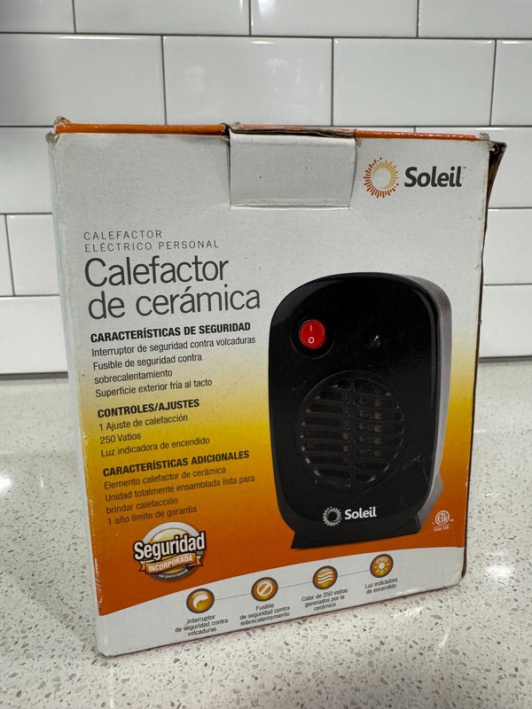 NIP SOLEIL PERSONAL ELECTRIC CERAMIC HEATHER MH-0B - tested, works! *VIDEO* gallery