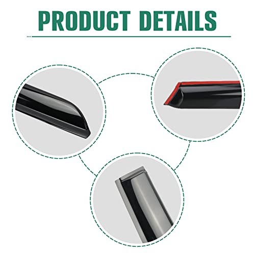 4 Pieces Tape-on Extra Durable Rain Guards Fit for 2023-2025 Cadillac gallery