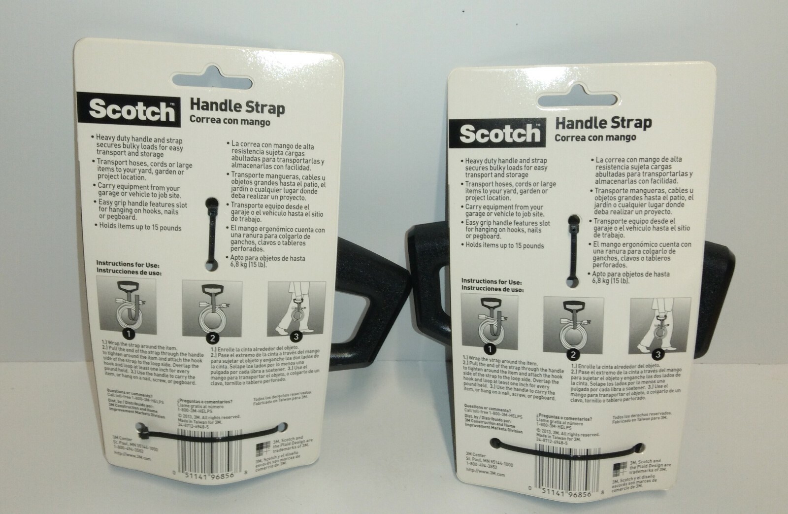 3M Scotch Electric Cord Carry Handle Strap 36" hold up to 15lbs - 2 Pack **NEW** gallery
