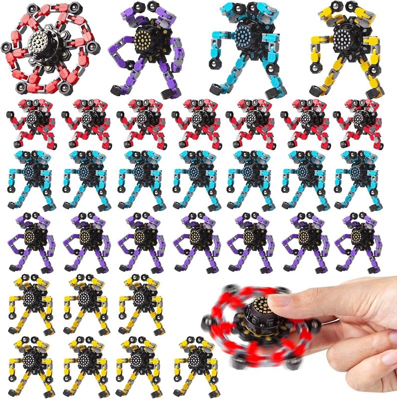 Fun & Engaging 32 Pcs Fidget Spinner Set for Classroom Prizes and Goodie Bags gallery