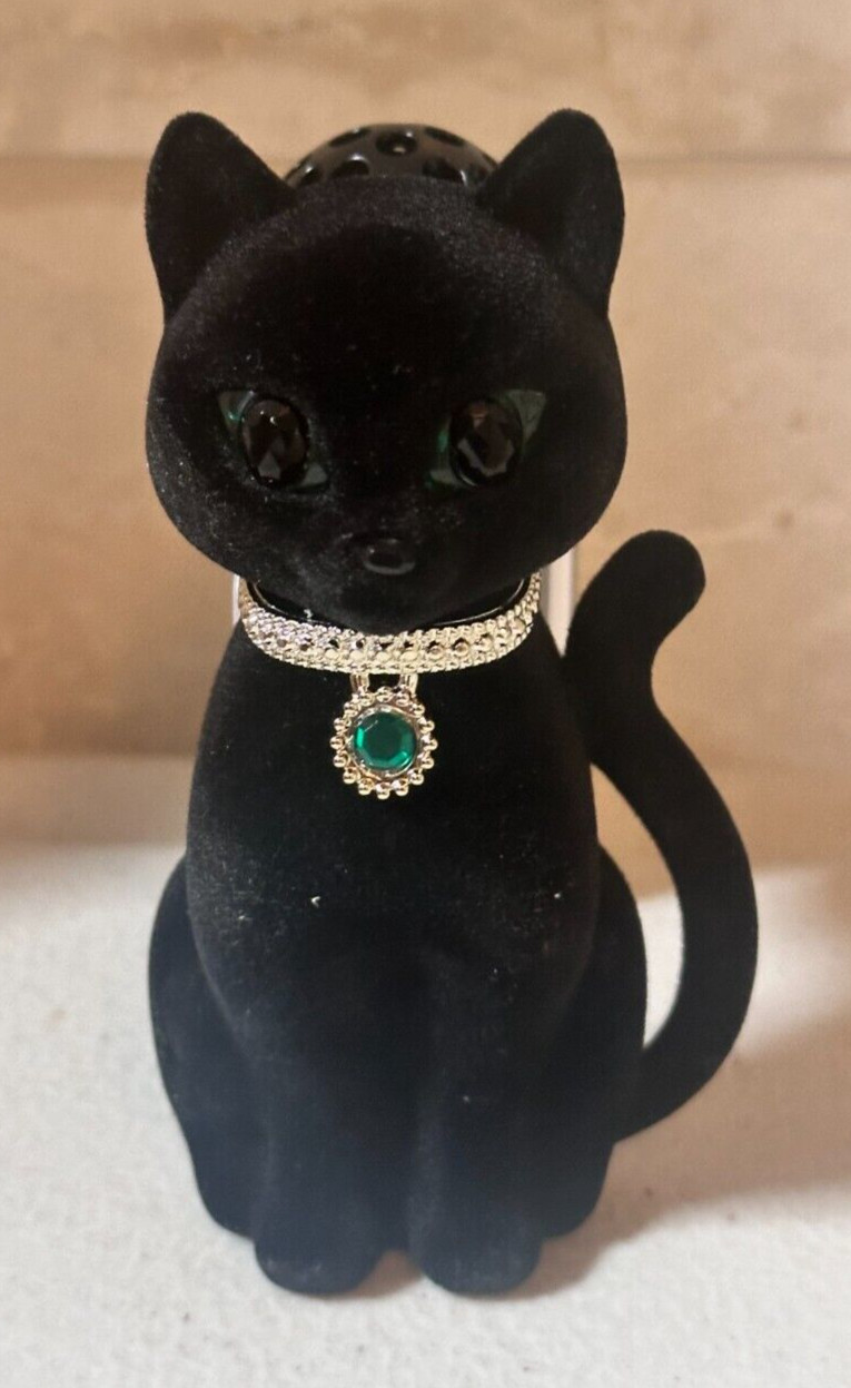 Bath & Body Works Fancy Black Cat Green Emerald Wallflower NIGHTLIGHT Plug APR gallery