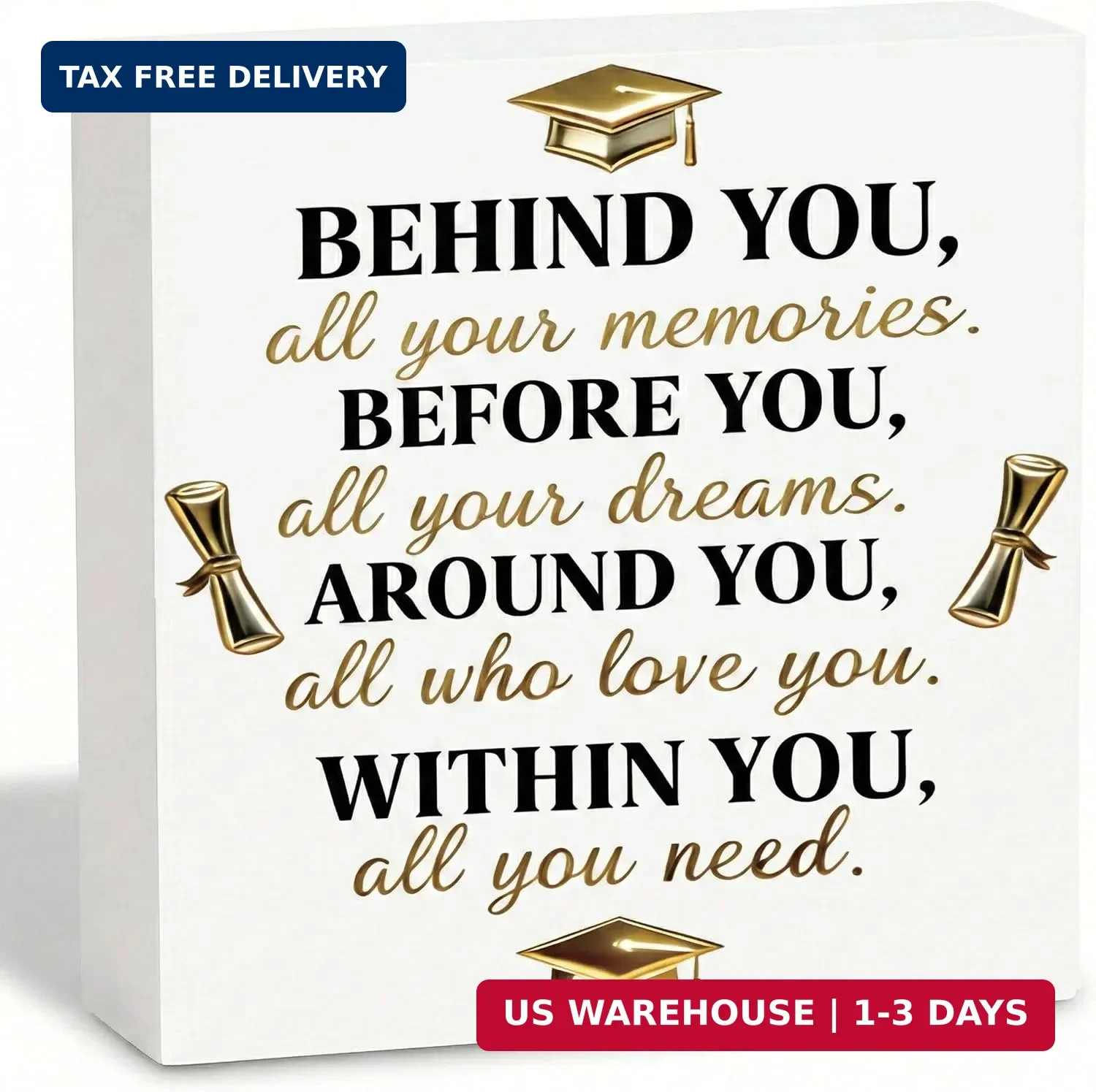Graduation Decorations 2026 College Graduation Gifts Her for Him Quote Wood Box gallery
