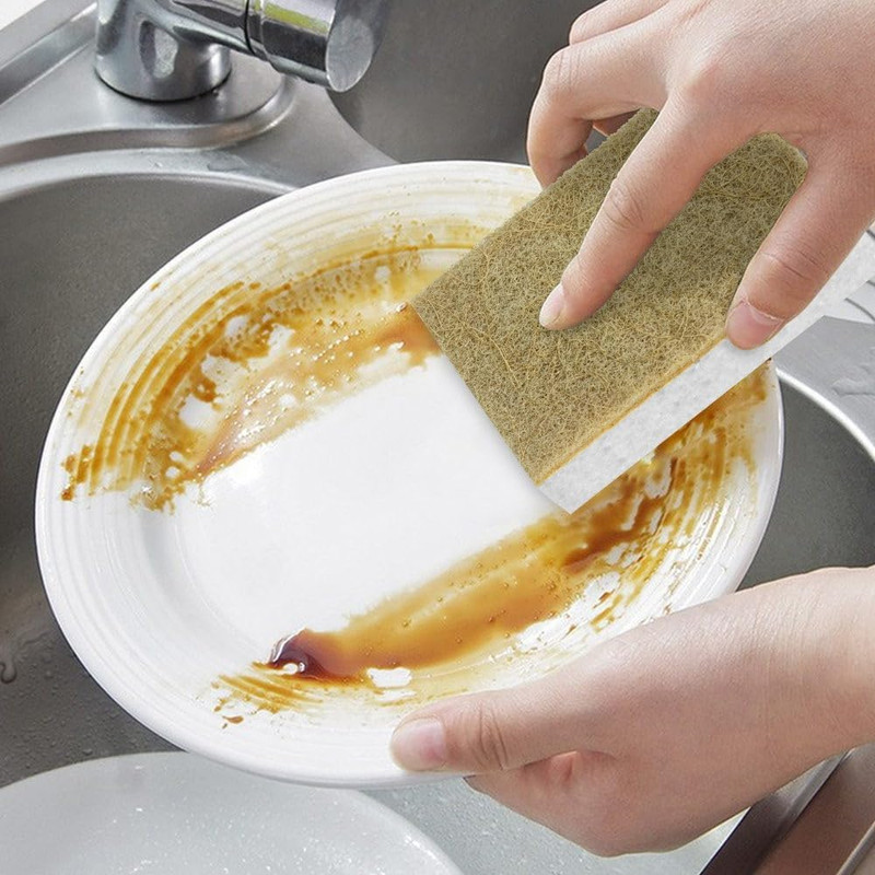 Natural Kitchen Sponge Compostable Kitchen Sponges Cellulose and Coconut Scrubbe gallery