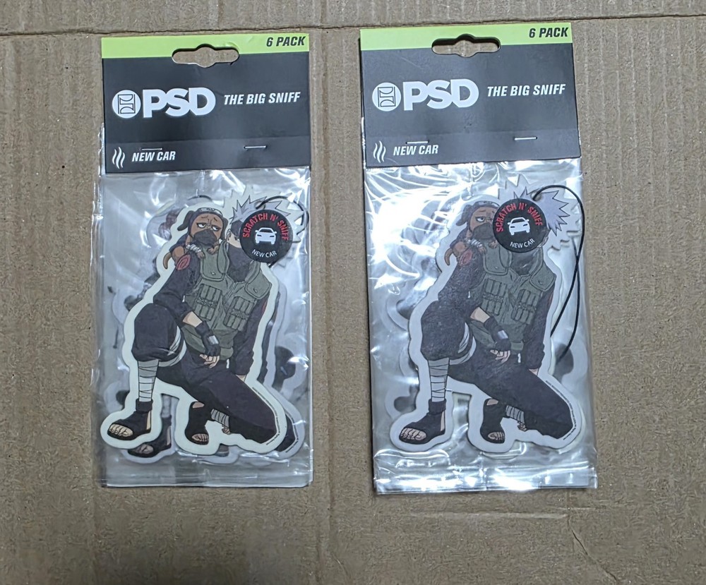 Make Your Car Smell Like Naruto - 6 Pack Auto Air Freshener - New Car (2 Packs)