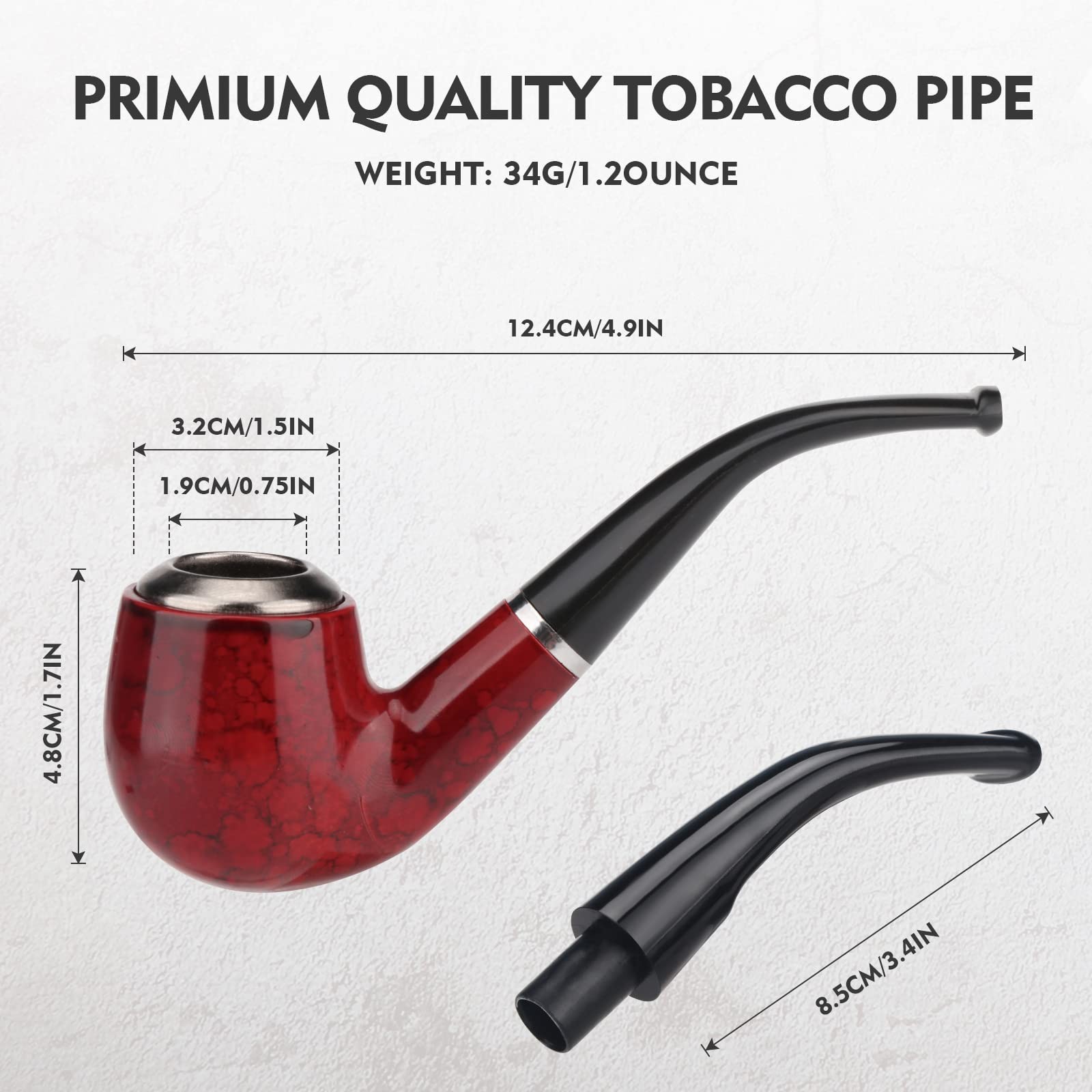 Scotte Captain Pipe Red 1 Count (Pack of 1), gallery