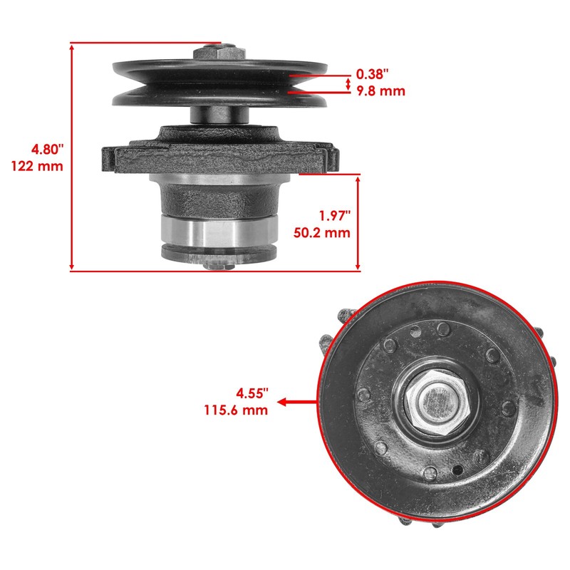 Celox Spindle For John Deere 180 38" 46" 48" Deck AM105409 Lawn Mower QTY 3 gallery