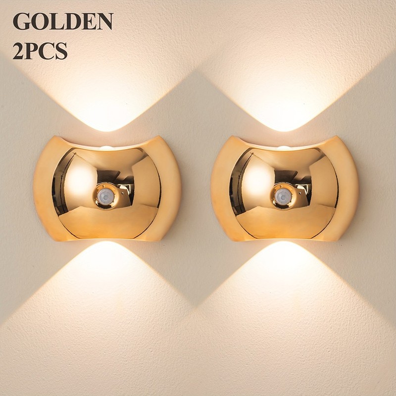 Up & Down Light Source Wall Sconces with Motion Sensor, Cordless LED Wall Light gallery