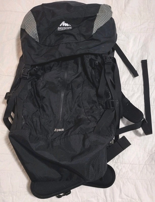 Gregory Z Pack Hiking Pack Medium Black Gray