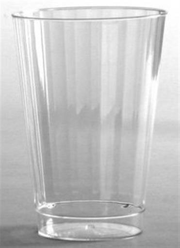 Formal or Wedding Crystal Cut 16 oz Plastic Round Tumbler Glasses 20 Pack gallery