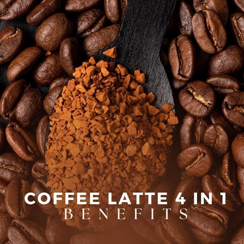 - Asian Latte Coffee Ganoderma Singles, 15 Packets (0.64 oz) – Instant Coffee... gallery