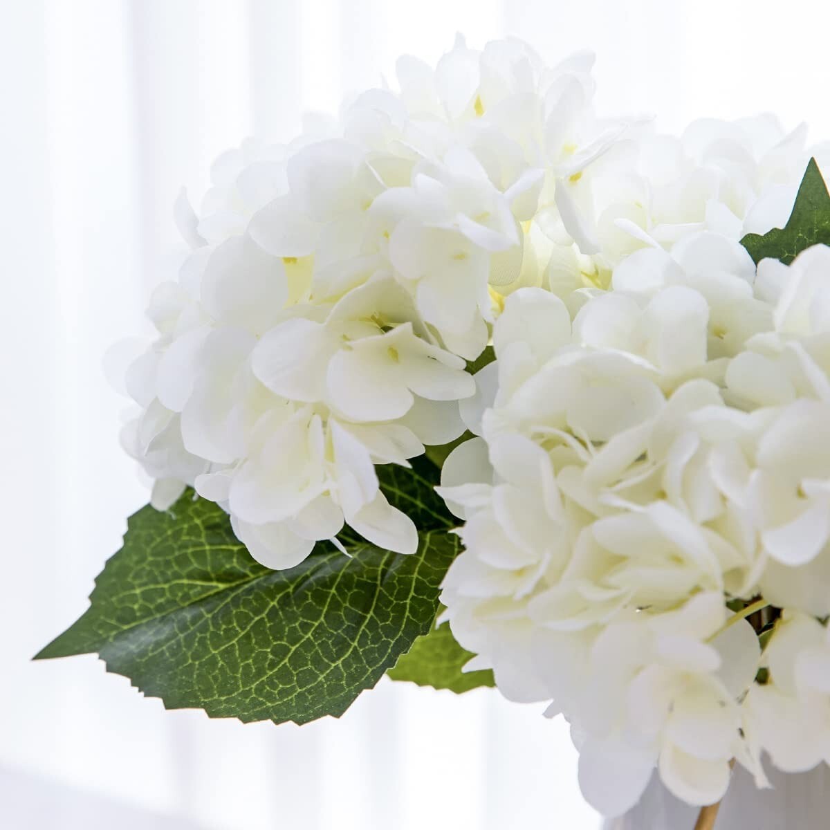 3pcs 25in Artificial Realistic Hydrangea Flowers 3D Real Touch 25in Extra Long gallery