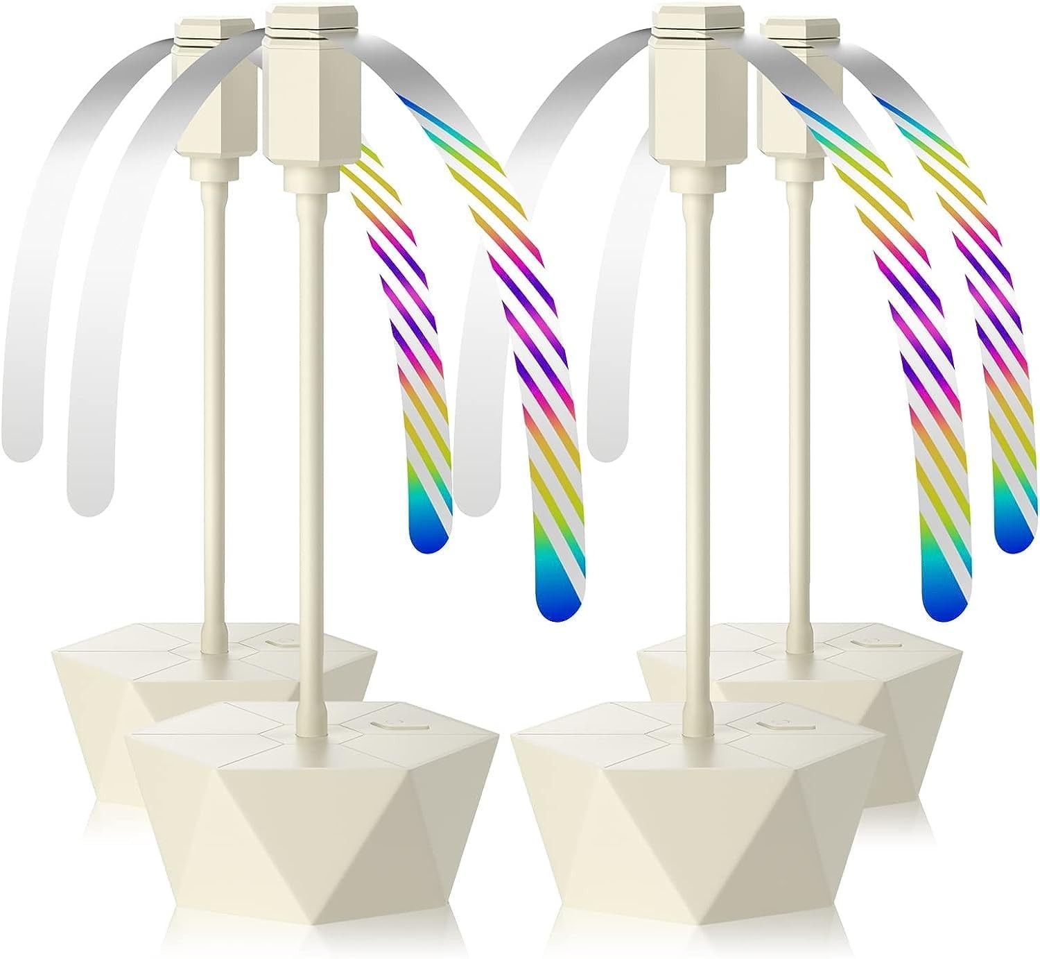 Portable Battery Powered Fly Fans Tables Up to 15 Hours Working Time 4-Pack gallery