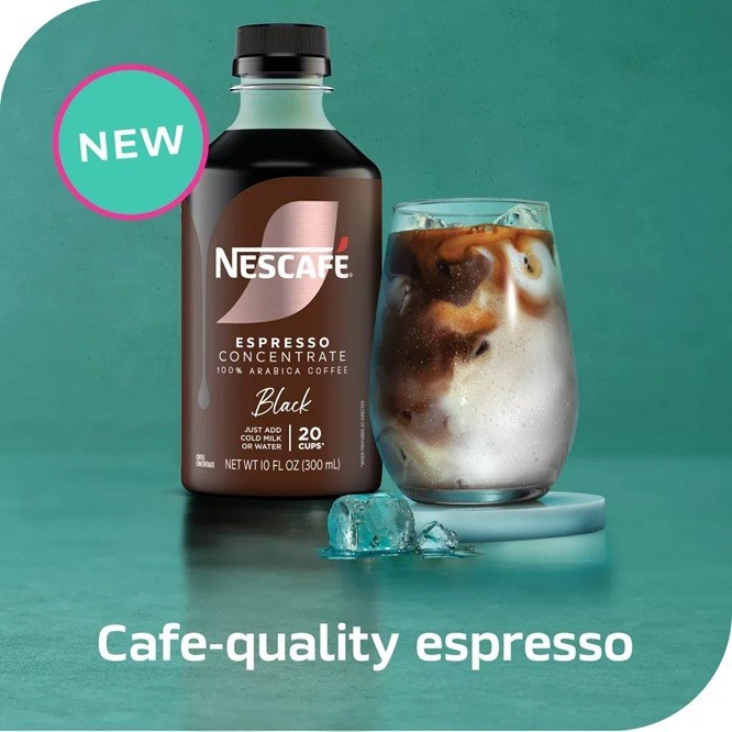 NESCAFÉ Espresso Concentrate BLACK Arabica Coffee Instant 20 Cups 10oz 1 Pk gallery