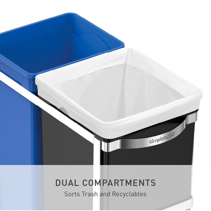 Simple Human 35L Under Counter Pull-Out Trash Can-NO INSTALLATION HARDWARE! gallery