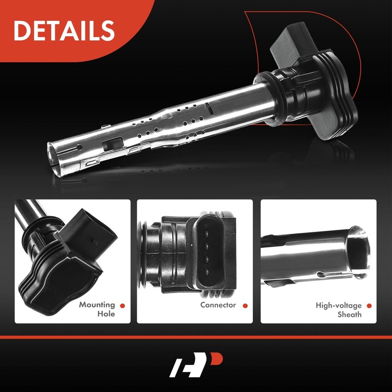 A-Premium Ignition Coil Packs Compatible Audi Volkswagen Vehicles - A3 gallery