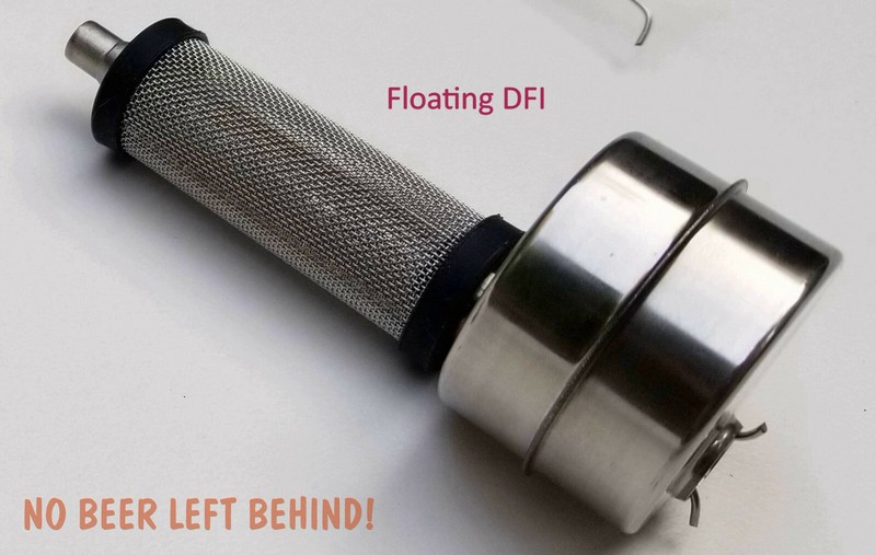 FLOTit 2.0 NO BEER LEFT BEHIND! Floating Dip Tube w/ Double Filter Inlet or DFI gallery