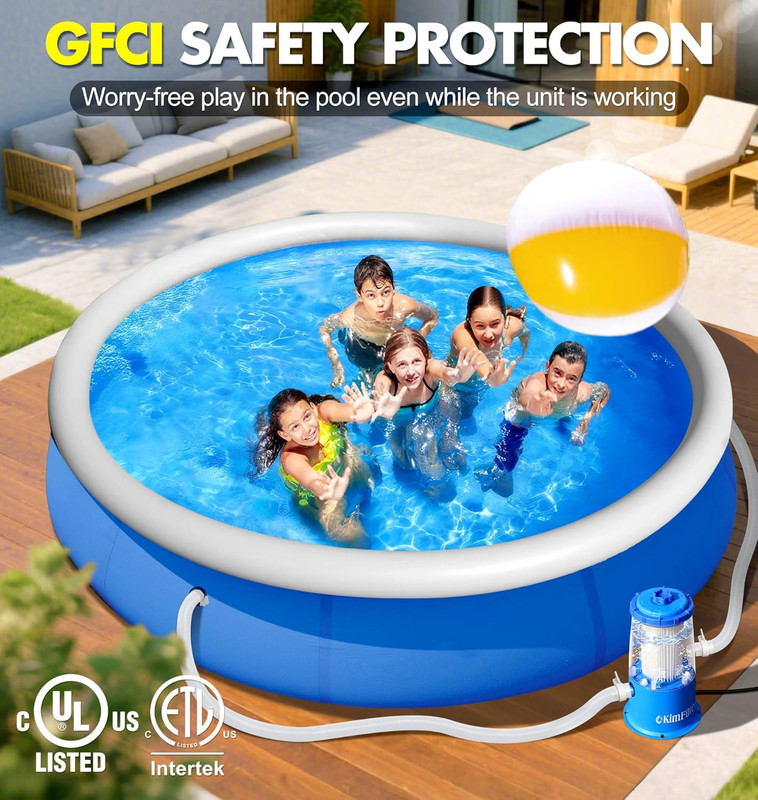 1000 GPH Above Ground Pool Filter Pump - Clear Water & Easy Cartridge View gallery