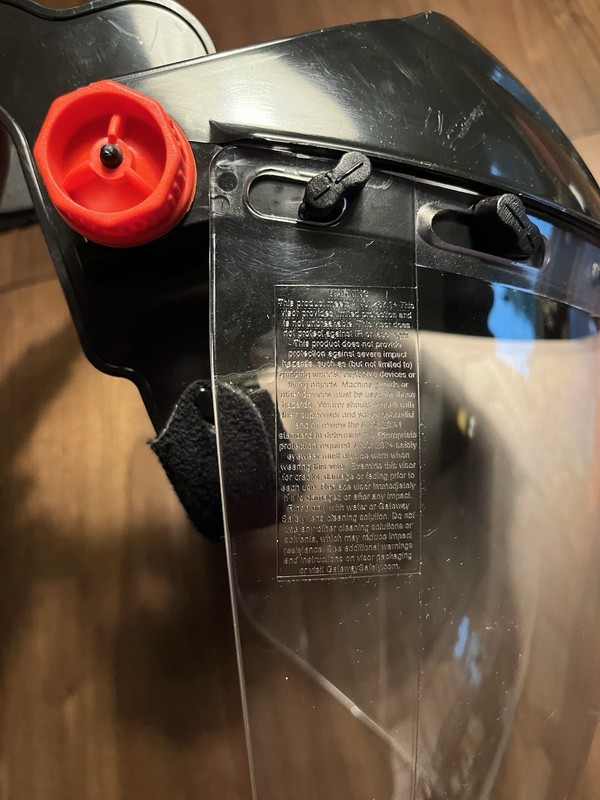 Gateway Safety Venom Visor Face Shield Combo, 699, Black, Clear Visor gallery