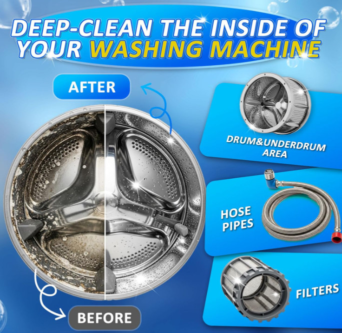Uproot Clean Washing Machine Cleaner Tablets - 24 Pack for a 12 Month Supply. Fo gallery