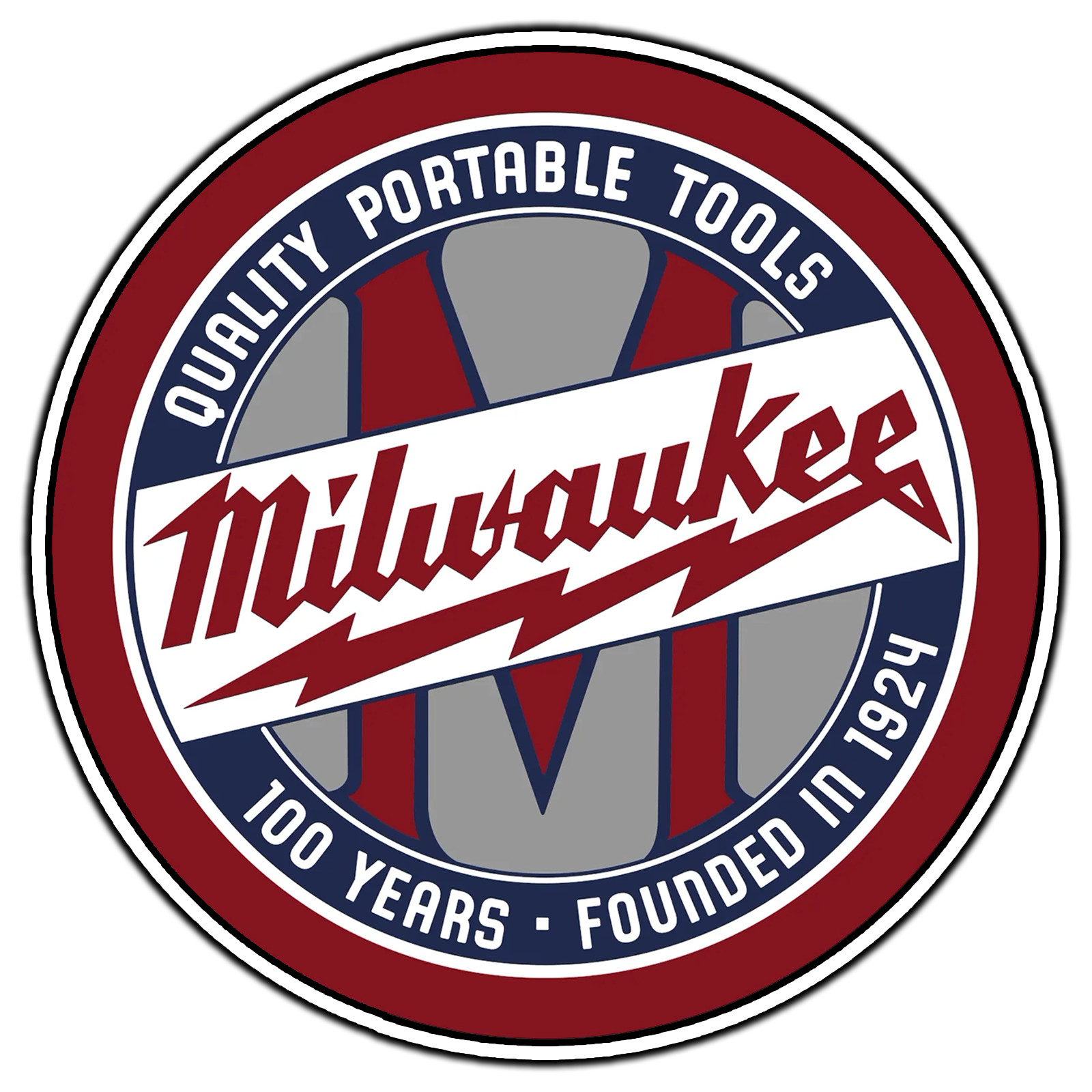 Milwaukee 100 Years Logo #5 Sticker Waterproof Vinyl Decal Die-Cut Car Garage gallery